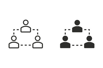 Human interaction - vector icon.