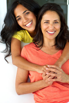 Hispanic Mother and Teenage Daughter