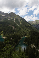 Fototapeta na wymiar Scenic Obernberger See panoramic in Tyrol Austria