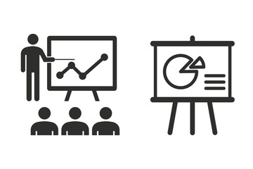 Management consulting - vector icon.