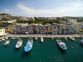 Fototapeta na wymiar Aerial View of Procida Island, Italy