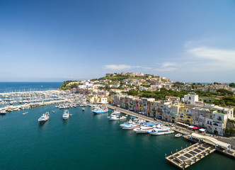 Fototapeta na wymiar Aerial View of Procida Island, Italy