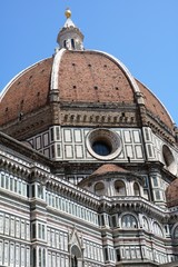 Fototapeta premium View to Cupola of Cathedral Santa Maria del Fiore in Florence, Italy