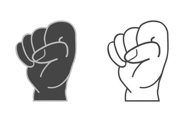 Hand - vector icon.