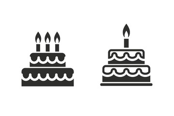 Cake - vector icon.