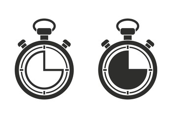 Stopwatch - vector icon.