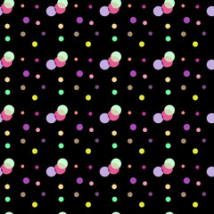 Fototapeta na wymiar Polka dot color seamless pattern