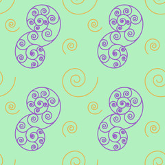 Spiral seamless pattern