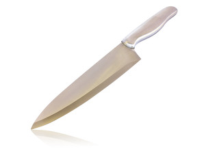 Kitchen knife isolated on white background