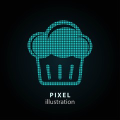 Cake - pixel illustration.