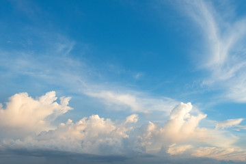 Beautiful Cloudscape with before sunset