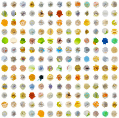 Seamless texture - set of abstract substances