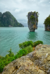 Obraz premium Exotic James Bond island near Phuket. Thailand.