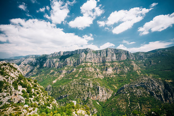 Fototapeta na wymiar Landscape of the Gorges Du Verdon in France