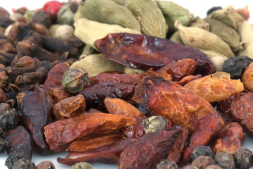 Spices beans (macro textures)