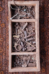 Nuts, bolts and details in box