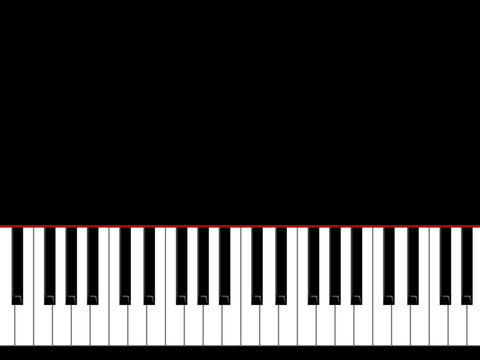 The keys of the piano