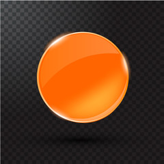 Colored glass button for web interface.