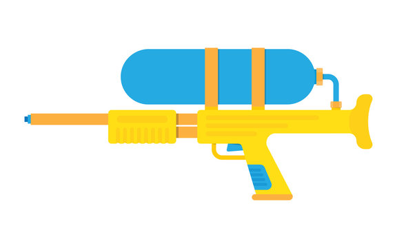 water gun vector illustration