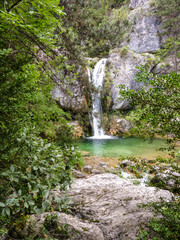 Ourlia waterfalls at Olympus mountain, Greece