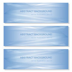 Set  blue abstract triangle geometrical vector background for design