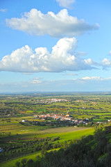 Alentejo, paisaje desde Monsaraz, Portugal, sur de Europa