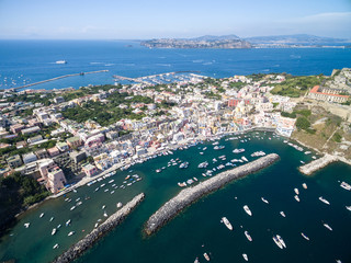 Fototapeta premium Aerial View of Procida Island, Italy