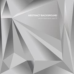 Abstract gray triangle geometrical background for design. Vector illustration