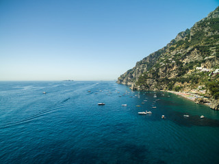 Aerial View of Positano, Amalfi Coast, Italy
