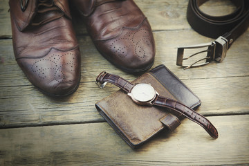 Man elegant accessories