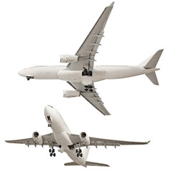 Airplane isolated on white background
