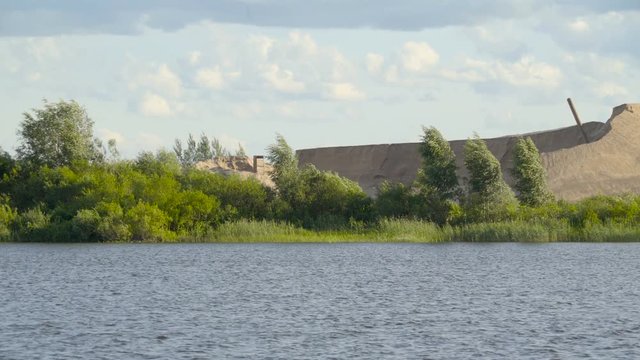 The mining industry found on the river banks in Tartu Estonia it has mountain soils that is used for mining