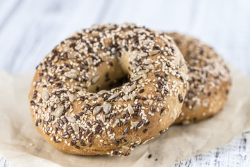 Wholemeal Bagels (selective focus)