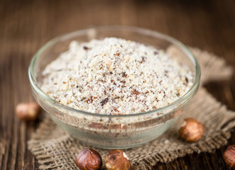 Portion of grounded Hazelnuts