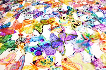 Fototapeta na wymiar Colourful Butterflies