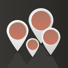 Infografics element template red