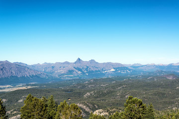 Absaroka Mountain Range Landscape