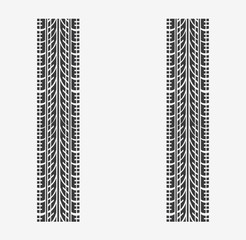 Tire tracks