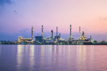 Fototapeta premium oil and gas refinery petrochemical factory