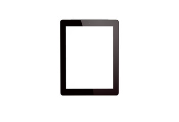 tablet computer isolated on white background
