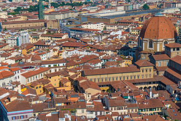 Fototapeta na wymiar Rooftops of Florence, Italy