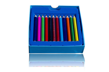 crayon isolated on white background with clipping paths