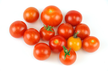cherry tomato isolated on white background
