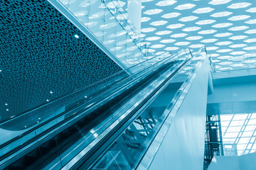 Fototapeta na wymiar Modern Architecture of airport station