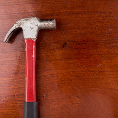 hammer and nails on wood