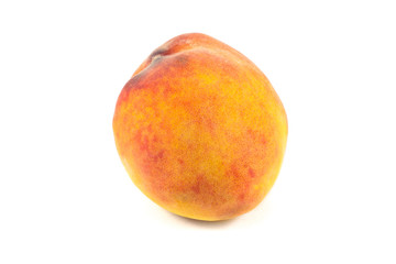 Fototapeta premium Peach with isolated on white background