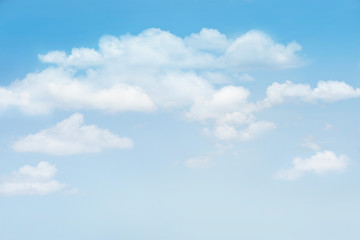 Naklejka na ściany i meble Blue sky with clouds for background, blank text