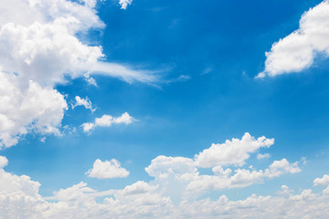 blue sky on sunny day