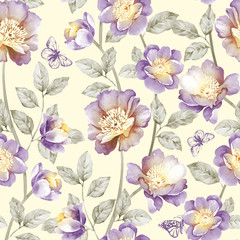 Vivid repeating floral - For easy making seamless pattern use it for filling any contours - 116669714