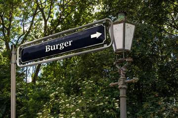 Schild 53 - Burger